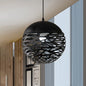 Contemporary Metallic Hollow Globe Pendant Light for Dining Table - 1 Globe Hanging Light