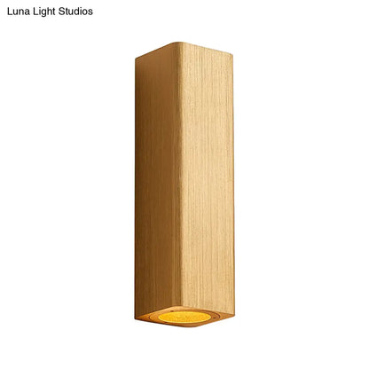DecorBites™ DecorBites™ Contemporary Metallic LED Wall Sconce in Bronze/Gold/Coffee for Living Room - Mountable Up & Down Light