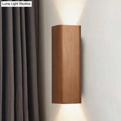 DecorBites™ DecorBites™ Contemporary Metallic LED Wall Sconce in Bronze/Gold/Coffee for Living Room - Mountable Up & Down Light