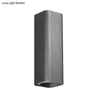 DecorBites™ DecorBites™ Contemporary Metallic LED Wall Sconce in Bronze/Gold/Coffee for Living Room - Mountable Up & Down Light