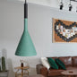 Contemporary Metallic Pendant Lamp for Adult Bedroom with Funnel Shade and 1 Bulb