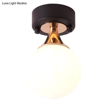 DecorBites™ DecorBites™ Contemporary Milk Glass Hallway Ceiling Light Fixture