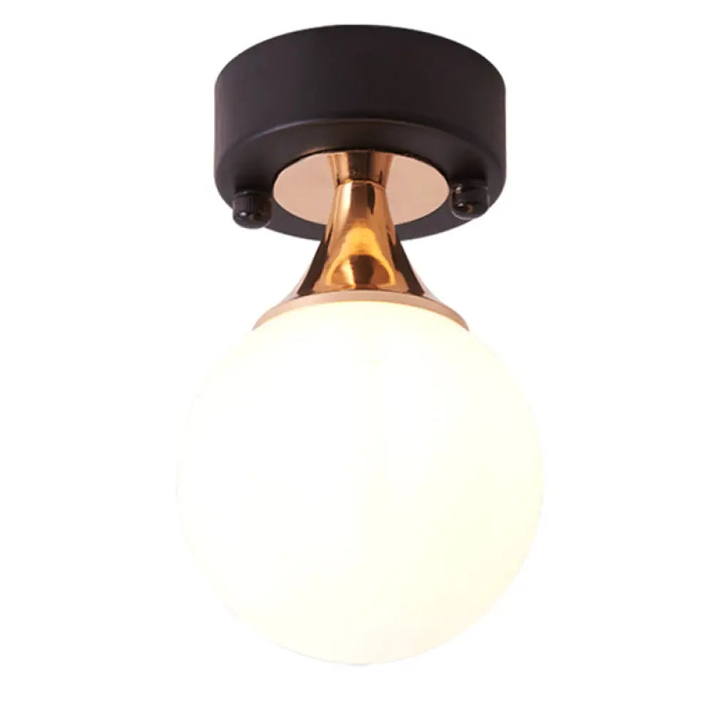 DecorBites™ DecorBites™ Contemporary Milk Glass Hallway Ceiling Light Fixture