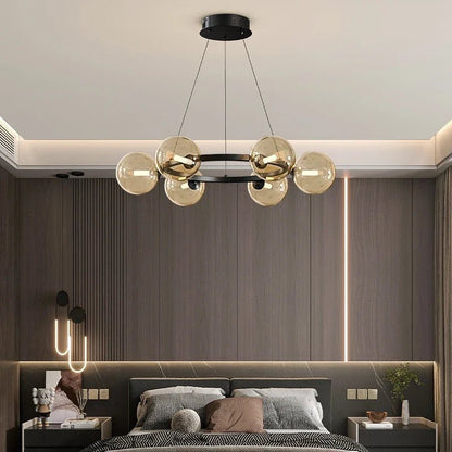 Contemporary Multi-Head Acrylic Glass Pendant Chandelier - Decorbites