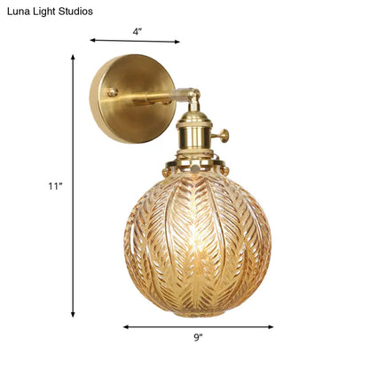 DecorBites™ DecorBites™ Contemporary Prismatic Glass Wall Sconce with Geometric Design - Brass Mount Light Fixture
