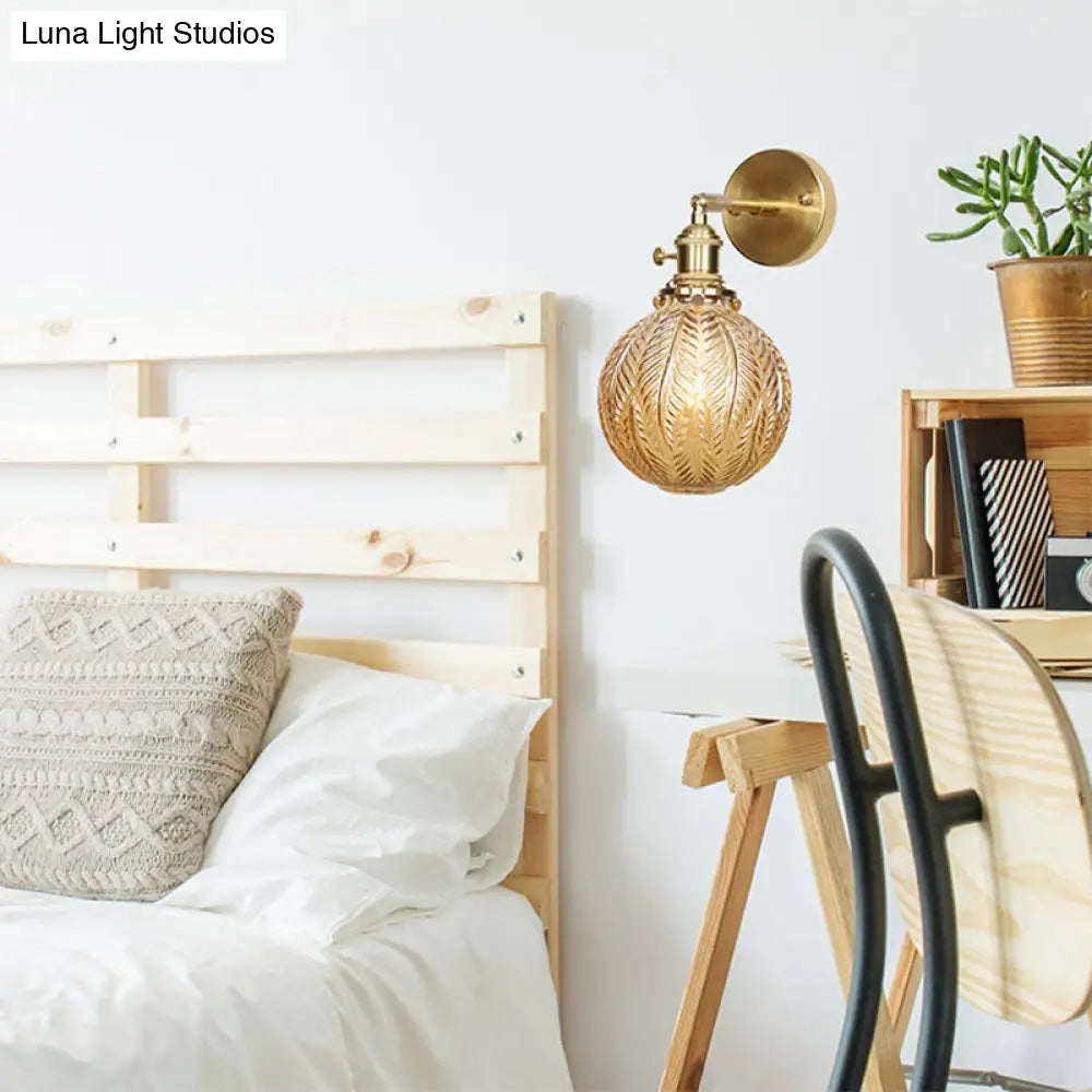 DecorBites™ DecorBites™ Contemporary Prismatic Glass Wall Sconce with Geometric Design - Brass Mount Light Fixture