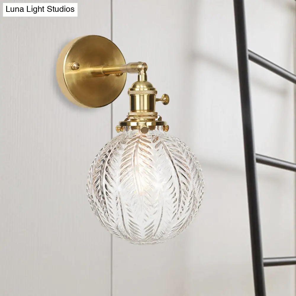 DecorBites™ DecorBites™ Contemporary Prismatic Glass Wall Sconce with Geometric Design - Brass Mount Light Fixture