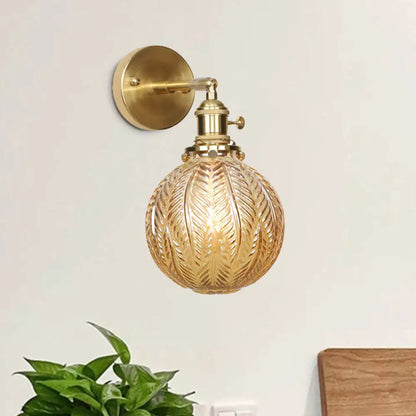 DecorBites™ DecorBites™ Contemporary Prismatic Glass Wall Sconce with Geometric Design - Brass Mount Light Fixture