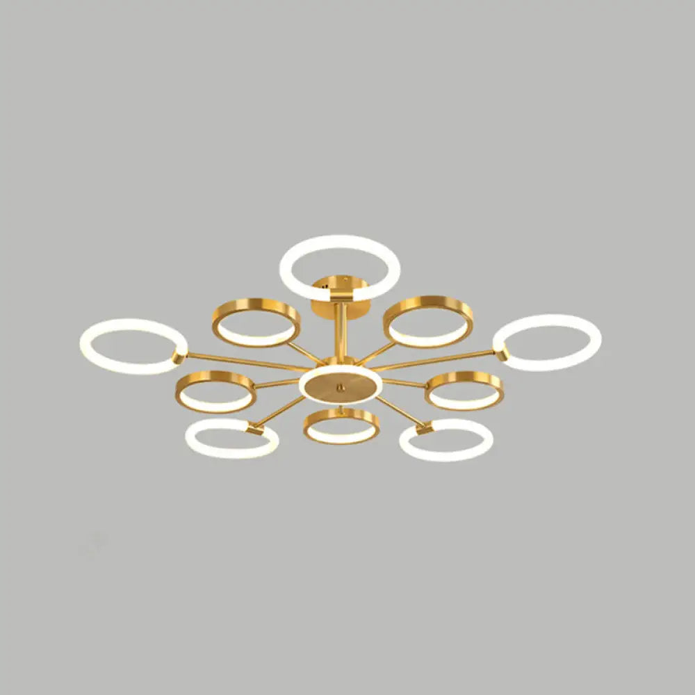DecorBites™ DecorBites™ Contemporary Radial Chandelier Pendant Lighting for Living Room