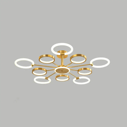 DecorBites™ DecorBites™ Contemporary Radial Chandelier Pendant Lighting for Living Room