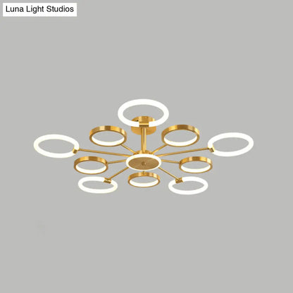 DecorBites™ DecorBites™ Contemporary Radial Chandelier Pendant Lighting for Living Room