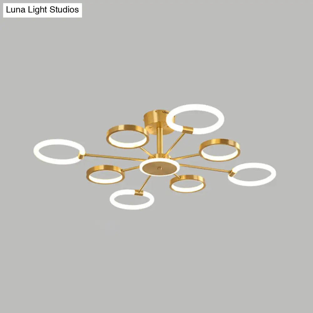 DecorBites™ DecorBites™ Contemporary Radial Chandelier Pendant Lighting for Living Room