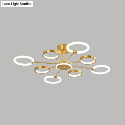 DecorBites™ DecorBites™ Contemporary Radial Chandelier Pendant Lighting for Living Room