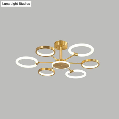 DecorBites™ DecorBites™ Contemporary Radial Chandelier Pendant Lighting for Living Room