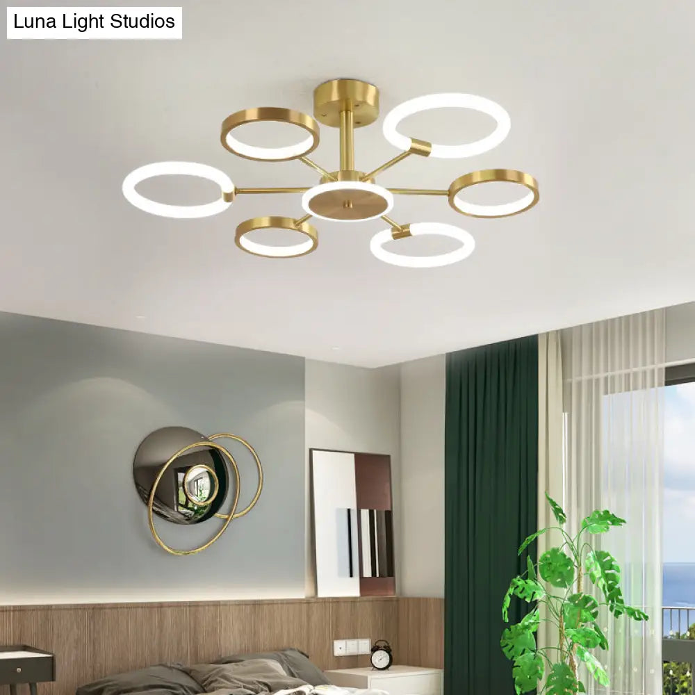 DecorBites™ DecorBites™ Contemporary Radial Chandelier Pendant Lighting for Living Room