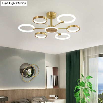DecorBites™ DecorBites™ Contemporary Radial Chandelier Pendant Lighting for Living Room
