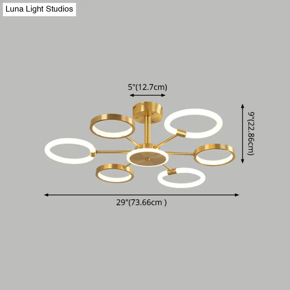DecorBites™ DecorBites™ Contemporary Radial Chandelier Pendant Lighting for Living Room