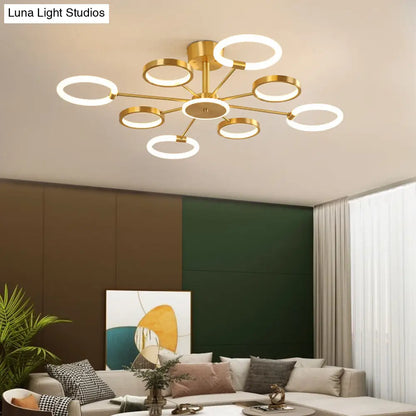 DecorBites™ DecorBites™ Contemporary Radial Chandelier Pendant Lighting for Living Room