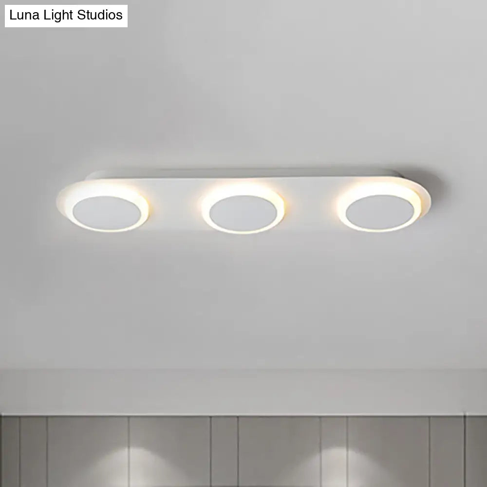 ديكوربايتس™ مصباح أكريليك مستطيل الشكل معاصر من ديكوربايتس™ - 3/4/5 مصابيح - إضاءة غرفة النوم بضوء دافئ/أبيض