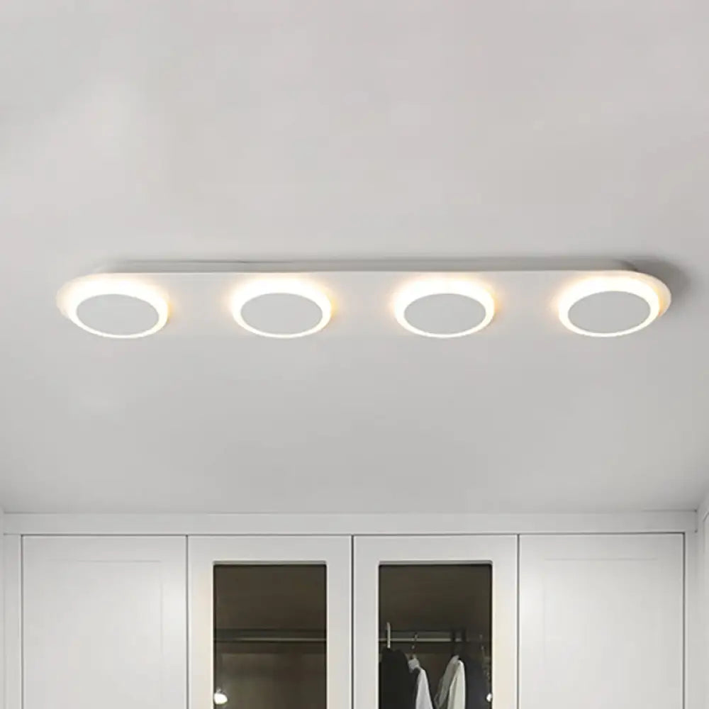 ديكوربايتس™ مصباح أكريليك مستطيل الشكل معاصر من ديكوربايتس™ - 3/4/5 مصابيح - إضاءة غرفة النوم بضوء دافئ/أبيض