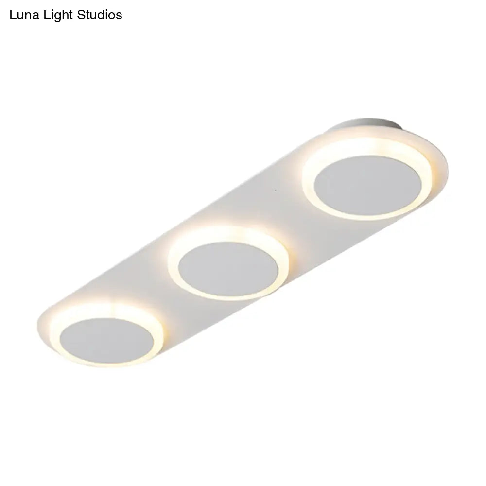 ديكوربايتس™ مصباح أكريليك مستطيل الشكل معاصر من ديكوربايتس™ - 3/4/5 مصابيح - إضاءة غرفة النوم بضوء دافئ/أبيض