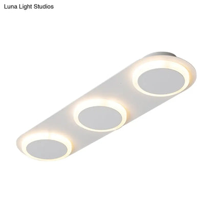 ديكوربايتس™ مصباح أكريليك مستطيل الشكل معاصر من ديكوربايتس™ - 3/4/5 مصابيح - إضاءة غرفة النوم بضوء دافئ/أبيض