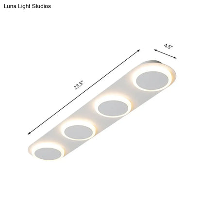ديكوربايتس™ مصباح أكريليك مستطيل الشكل معاصر من ديكوربايتس™ - 3/4/5 مصابيح - إضاءة غرفة النوم بضوء دافئ/أبيض