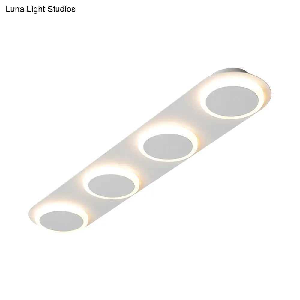 ديكوربايتس™ مصباح أكريليك مستطيل الشكل معاصر من ديكوربايتس™ - 3/4/5 مصابيح - إضاءة غرفة النوم بضوء دافئ/أبيض