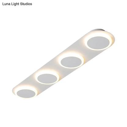 ديكوربايتس™ مصباح أكريليك مستطيل الشكل معاصر من ديكوربايتس™ - 3/4/5 مصابيح - إضاءة غرفة النوم بضوء دافئ/أبيض