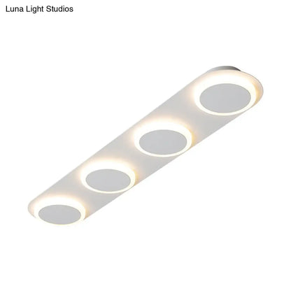 ديكوربايتس™ مصباح أكريليك مستطيل الشكل معاصر من ديكوربايتس™ - 3/4/5 مصابيح - إضاءة غرفة النوم بضوء دافئ/أبيض