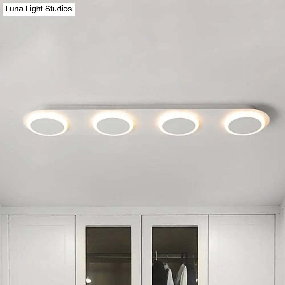 ديكوربايتس™ مصباح أكريليك مستطيل الشكل معاصر من ديكوربايتس™ - 3/4/5 مصابيح - إضاءة غرفة النوم بضوء دافئ/أبيض