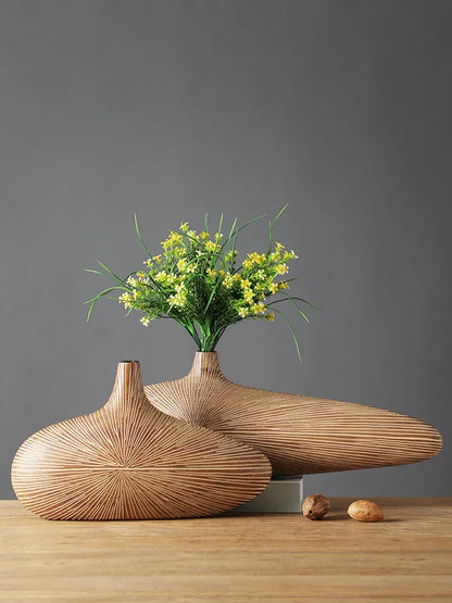 Contemporary Resin Vase for Flower Arrangements - Vase