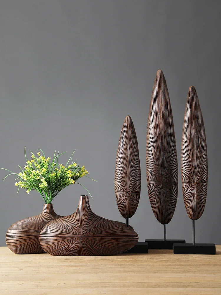 Contemporary Resin Vase for Flower Arrangements - Vase