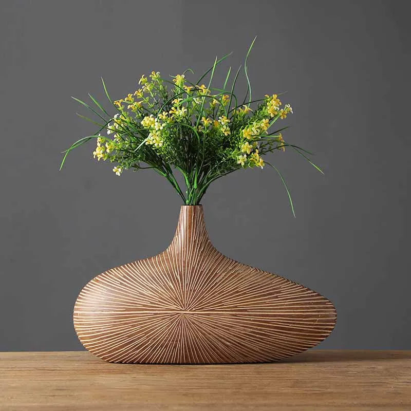 Contemporary Resin Vase for Flower Arrangements - Vase