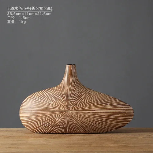 Contemporary Resin Vase for Flower Arrangements - B - Vase