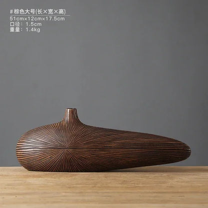 Contemporary Resin Vase for Flower Arrangements - C - Vase