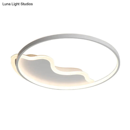 Lámpara LED de techo DecorBites™ de diseño contemporáneo para dormitorio, 45,7 cm/54,6 cm - Blanca/Rosa/Azul con luz cálida/blanca