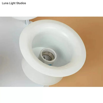 DecorBites™ Contemporary Rotatable Ceiling Lamp in White for Boys' Bedroom