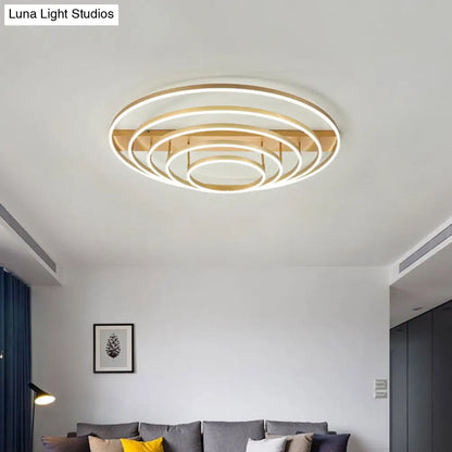 DecorBites™ DecorBites™ Contemporary Rotatable LED Ceiling Lamp in Black/Gold for Modern Bedrooms