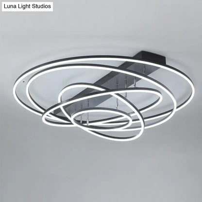 DecorBites™ DecorBites™ Contemporary Rotatable LED Ceiling Lamp in Black/Gold for Modern Bedrooms