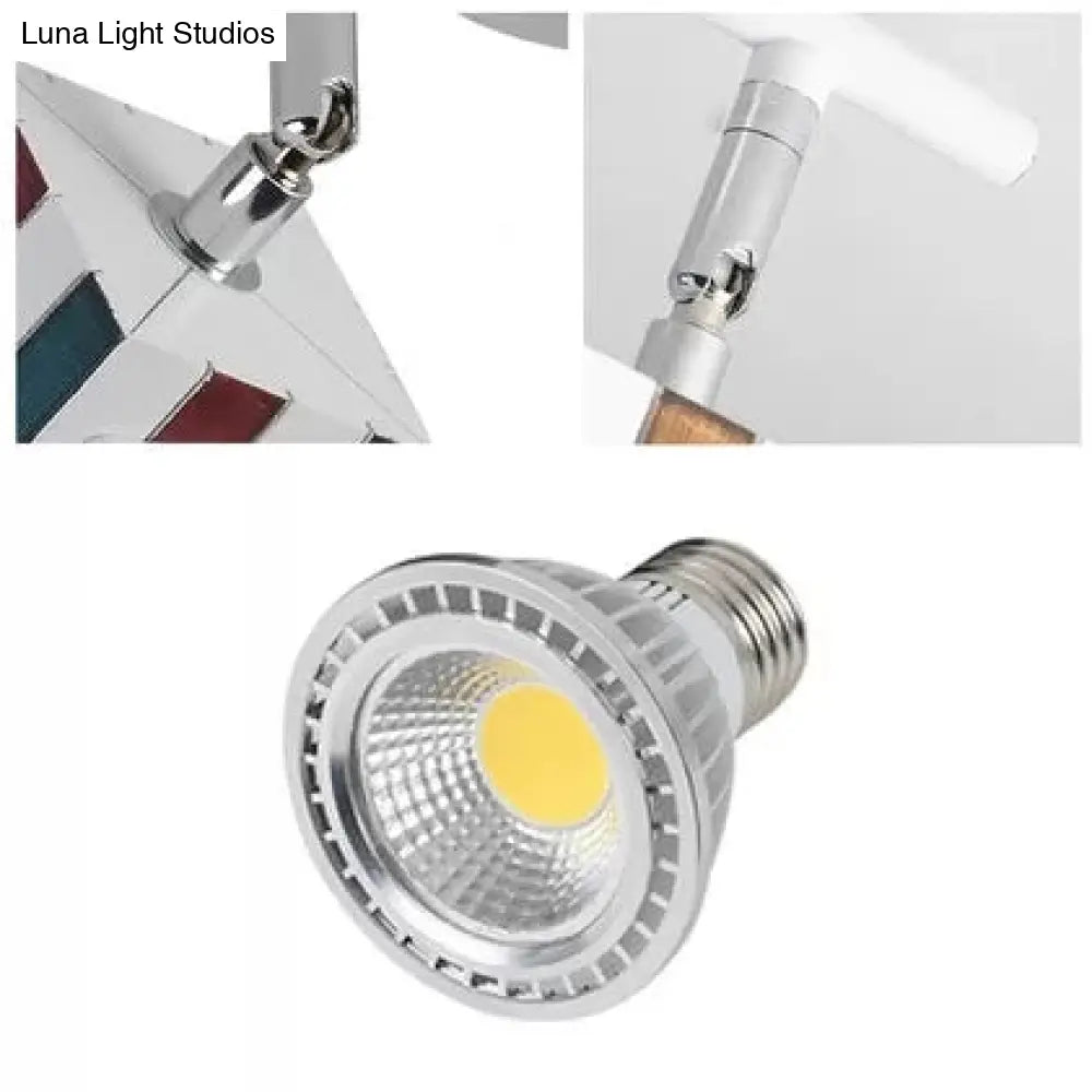 DecorBites™ Contemporary Rotatable Rectangular Metal Gallery Ceiling Mount Spotlight with High Brightness