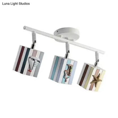 DecorBites™ Contemporary Rotatable Rectangular Metal Gallery Ceiling Mount Spotlight with High Brightness