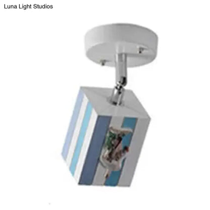 DecorBites™ Contemporary Rotatable Rectangular Metal Gallery Ceiling Mount Spotlight with High Brightness