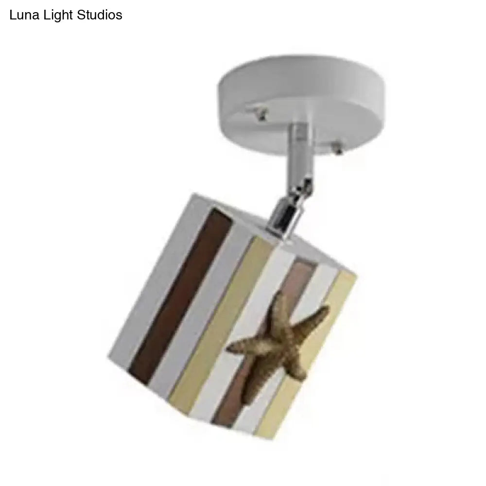 DecorBites™ Contemporary Rotatable Rectangular Metal Gallery Ceiling Mount Spotlight with High Brightness