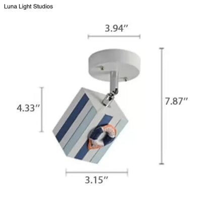 DecorBites™ Contemporary Rotatable Rectangular Metal Gallery Ceiling Mount Spotlight with High Brightness