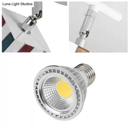 DecorBites™ Contemporary Rotatable Rectangular Metal Gallery Ceiling Mount Spotlight with High Brightness