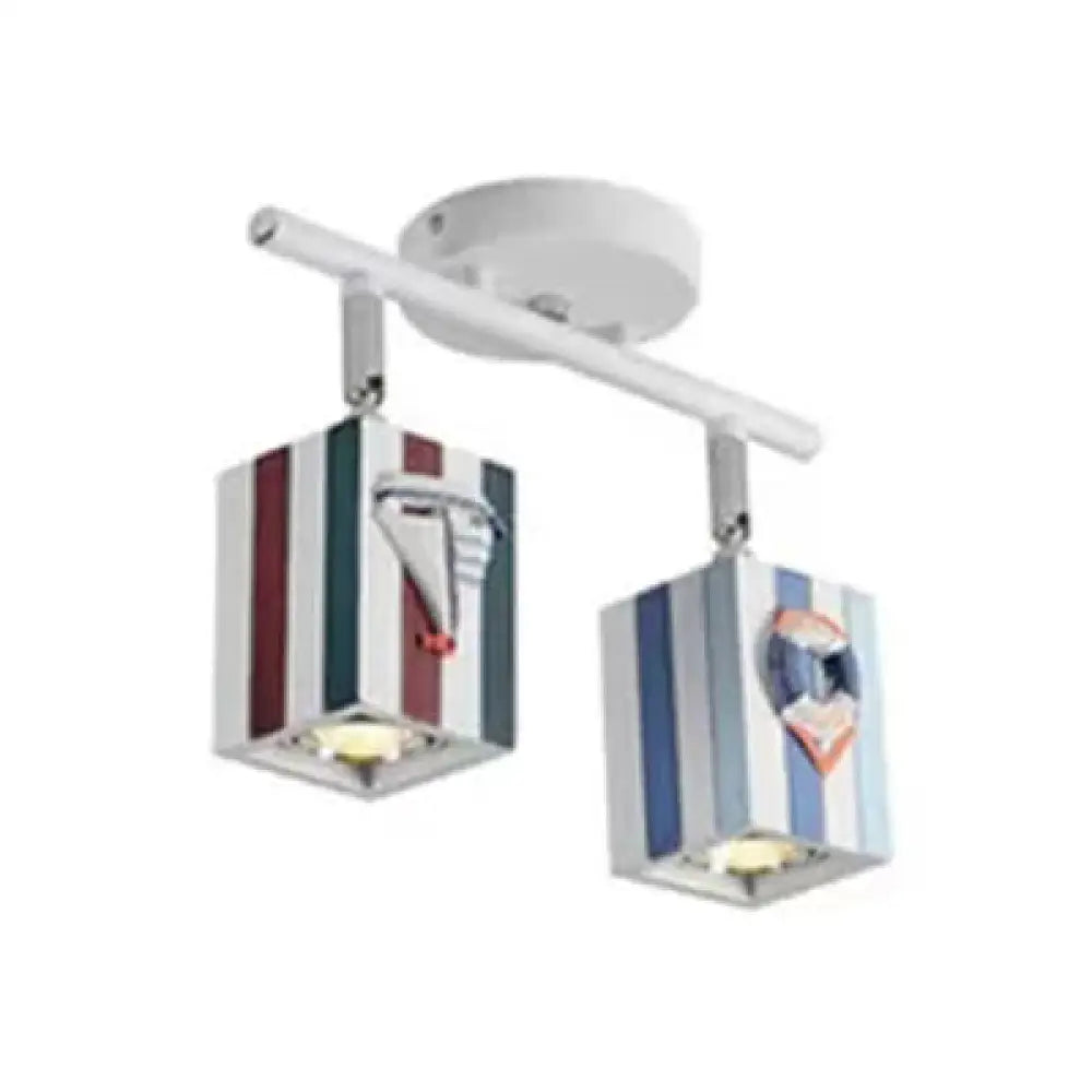 DecorBites™ Contemporary Rotatable Rectangular Metal Gallery Ceiling Mount Spotlight with High Brightness