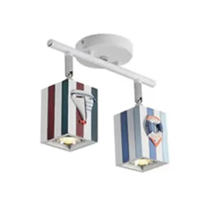 DecorBites™ Contemporary Rotatable Rectangular Metal Gallery Ceiling Mount Spotlight with High Brightness