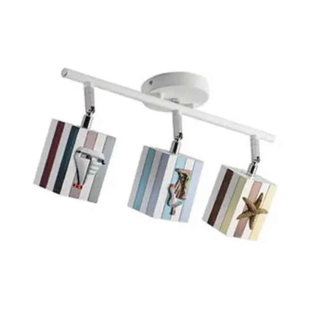 DecorBites™ Contemporary Rotatable Rectangular Metal Gallery Ceiling Mount Spotlight with High Brightness