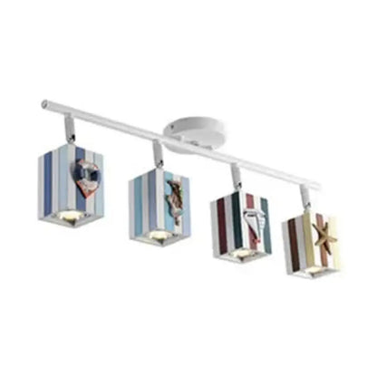 DecorBites™ Contemporary Rotatable Rectangular Metal Gallery Ceiling Mount Spotlight with High Brightness